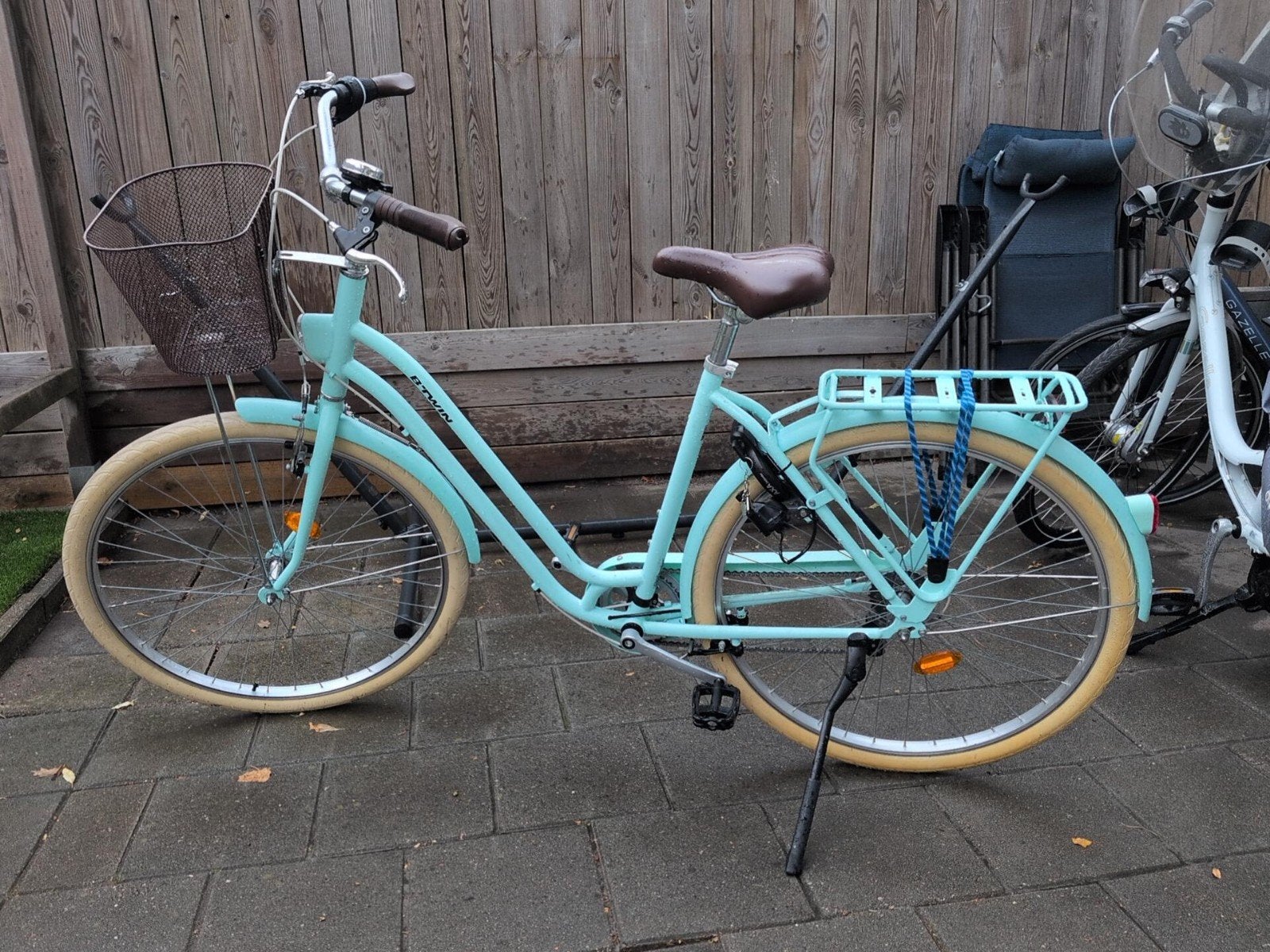 Stadsfiets met lage instap en mandje, (Extra) lage instap, Velgrem, Zo goed als nieuw, 50 tot 53 cm