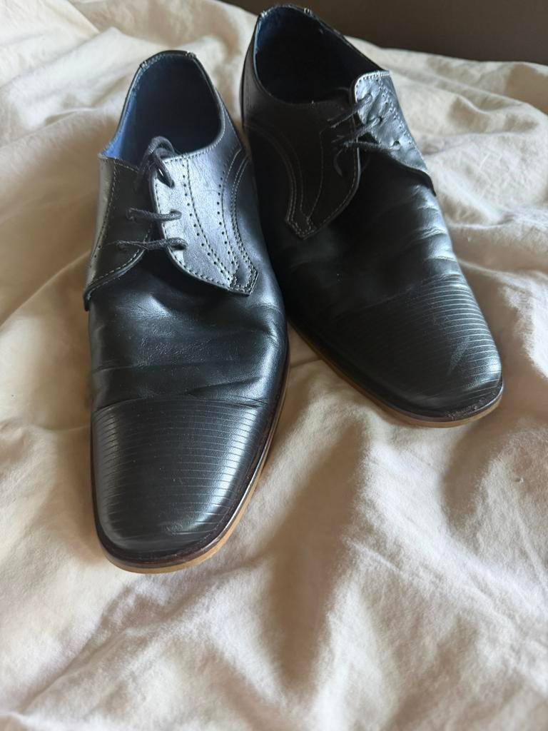 Nette trouwschoenen maat 42 en maat 43, Ophalen of Verzenden, Zo goed als nieuw, Zwart, Veterschoenen