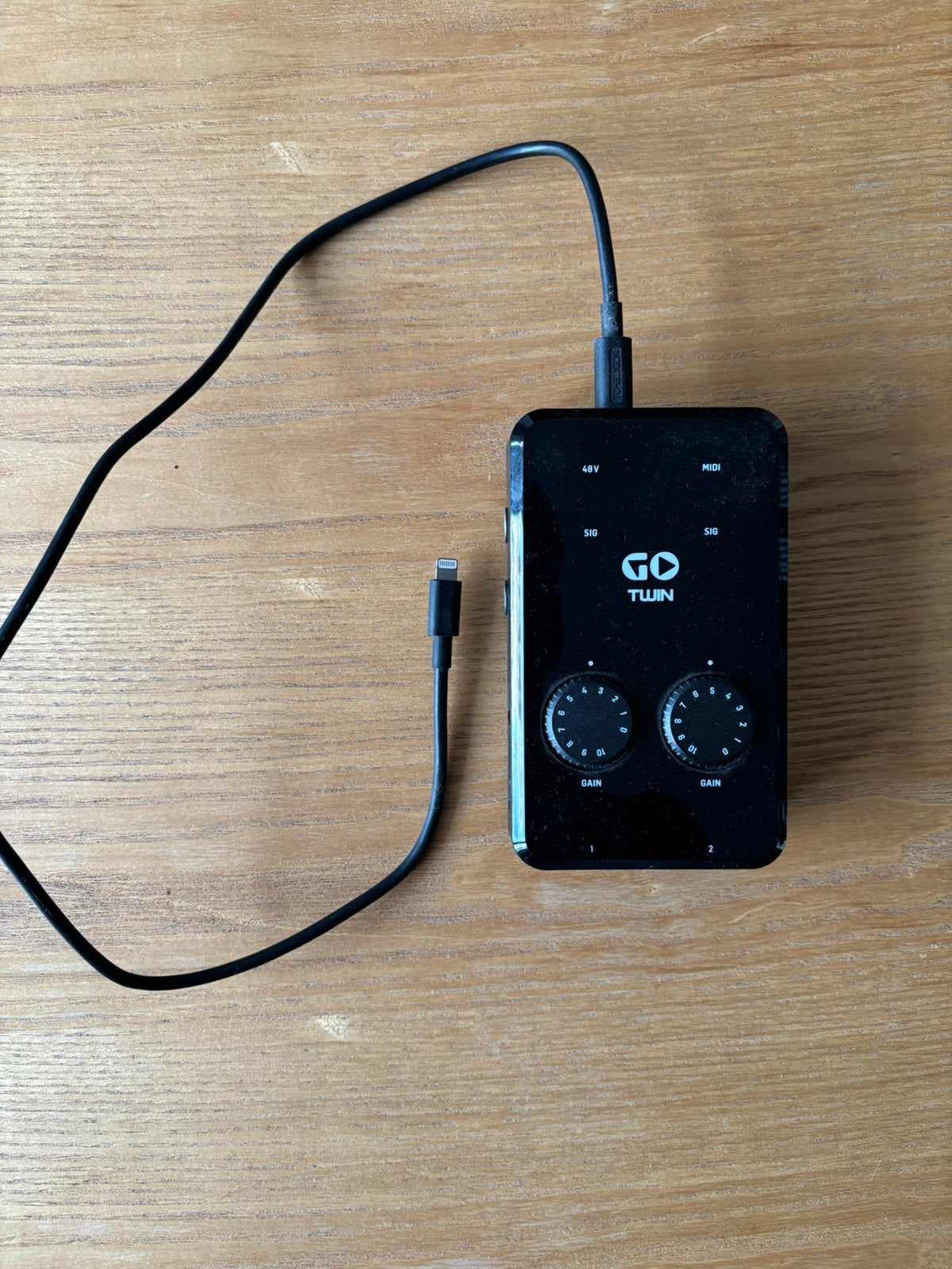 TC Helicon Go Twin audio/midi interface (Apple Lightning), Muziek en Instrumenten, Overige Muziek en Instrumenten, Zo goed als nieuw