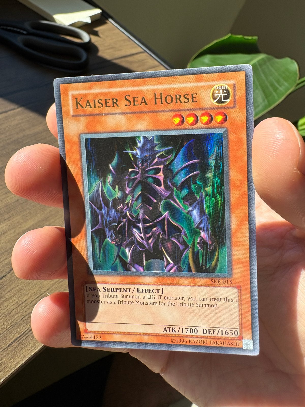 Kaiser Sea Horse (SKE-015) Foil GD/EX, Ophalen, Zo goed als nieuw, Losse kaart, Foil