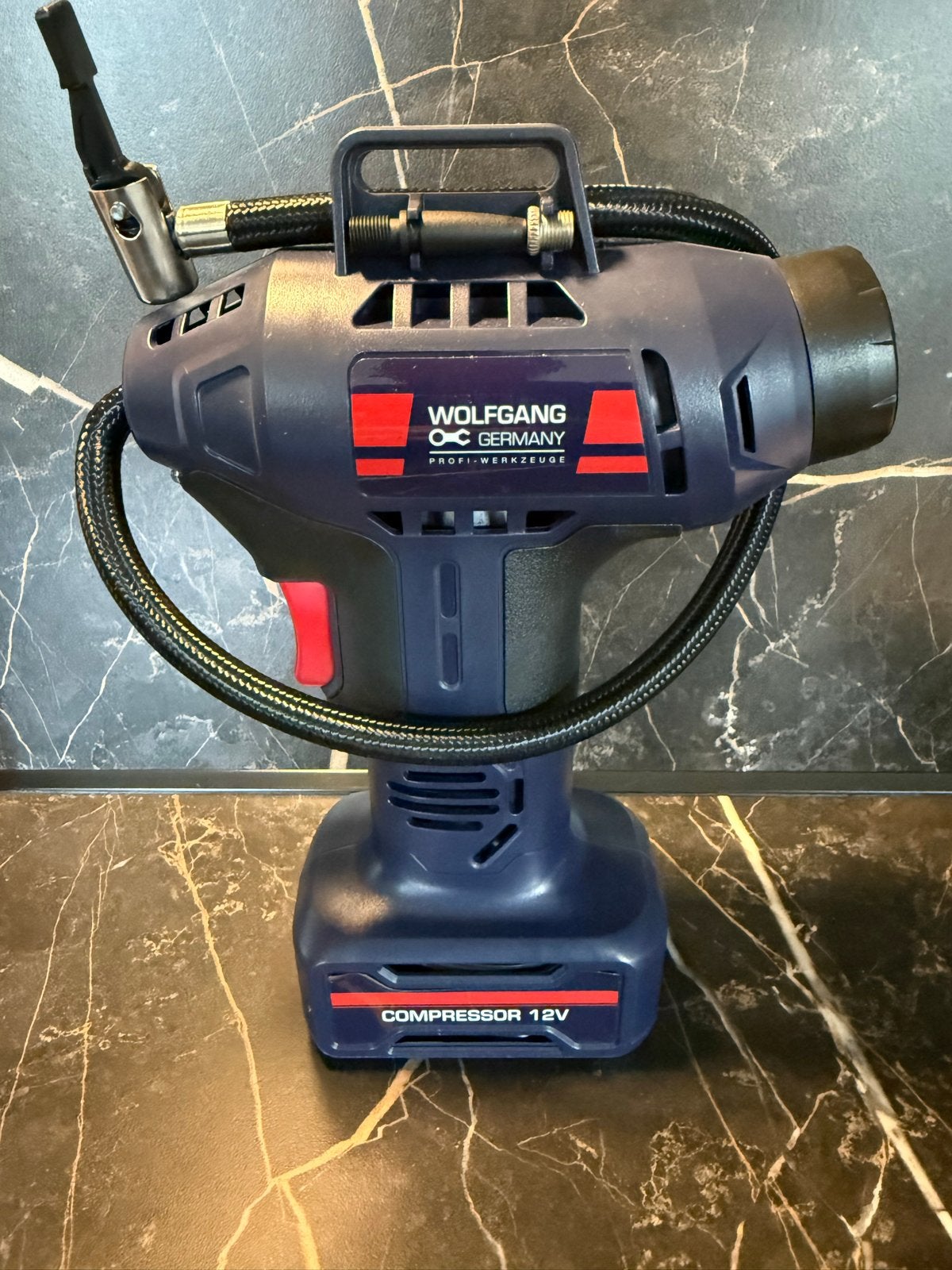 Wolfgang Germany 12V Compressor - Draagbaar en Krachtig, 10 bar of meer, Nieuw, Ophalen of Verzenden, Minder dan 200 liter/min
