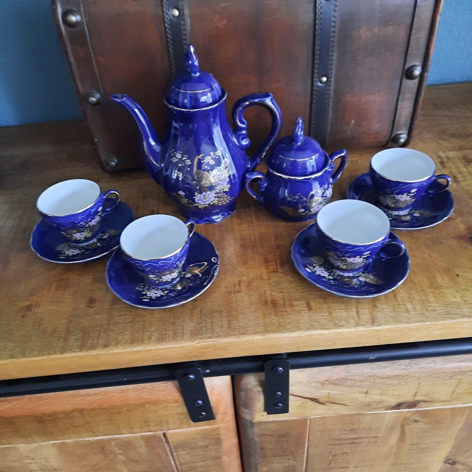 koffie/theeservies jaren 50, Vintage, Ophalen of Verzenden, Zo goed als nieuw, Porselein
