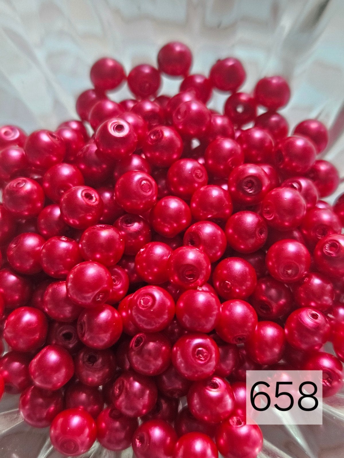 200x rode glasparels (658), Ophalen of Verzenden, Nieuw, Kraal
