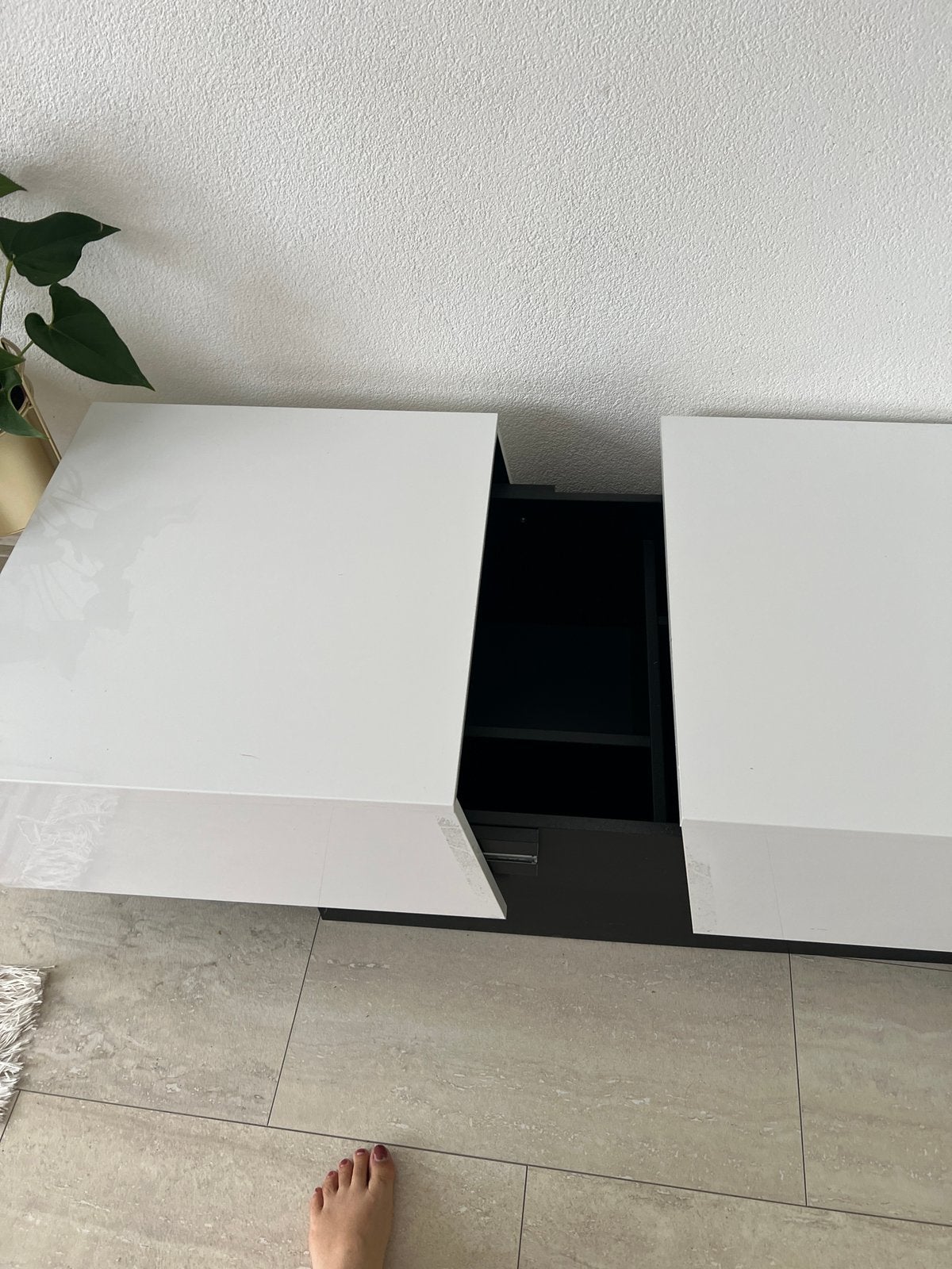 Woonkamer tafel, Huis en Inrichting, Ophalen, 100 tot 150 cm, Zo goed als nieuw, 25 tot 50 cm
