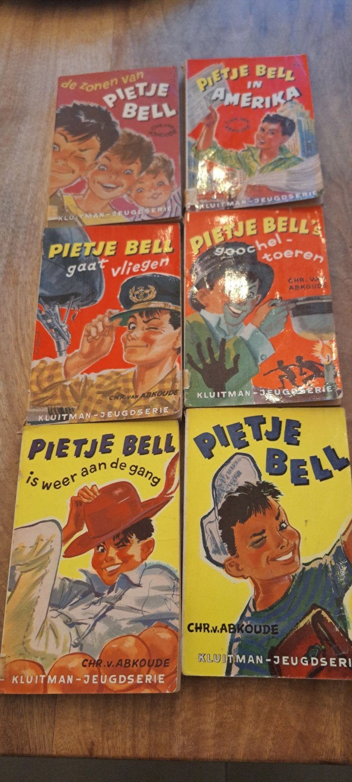 Oude Pietje Bell boeken - Set van 6 klassieke avonturen, Ophalen of Verzenden
