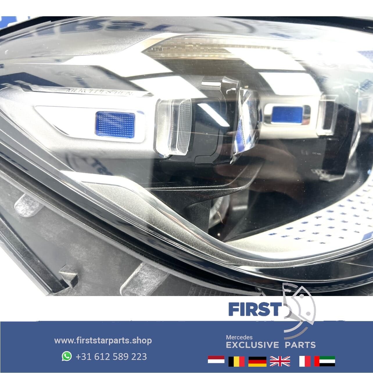 W223 S63 AMG KOPLAMP DIGITAL LIGHT A2239069203 S KLASSE RECH, Gebruikt, -, Ophalen of Verzenden, -