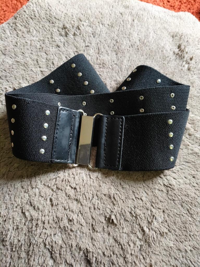 Zwarte Dames Stretch Riem, 85 cm lang., 80 tot 90 cm, Zwart, Tailleriem, Ophalen of Verzenden