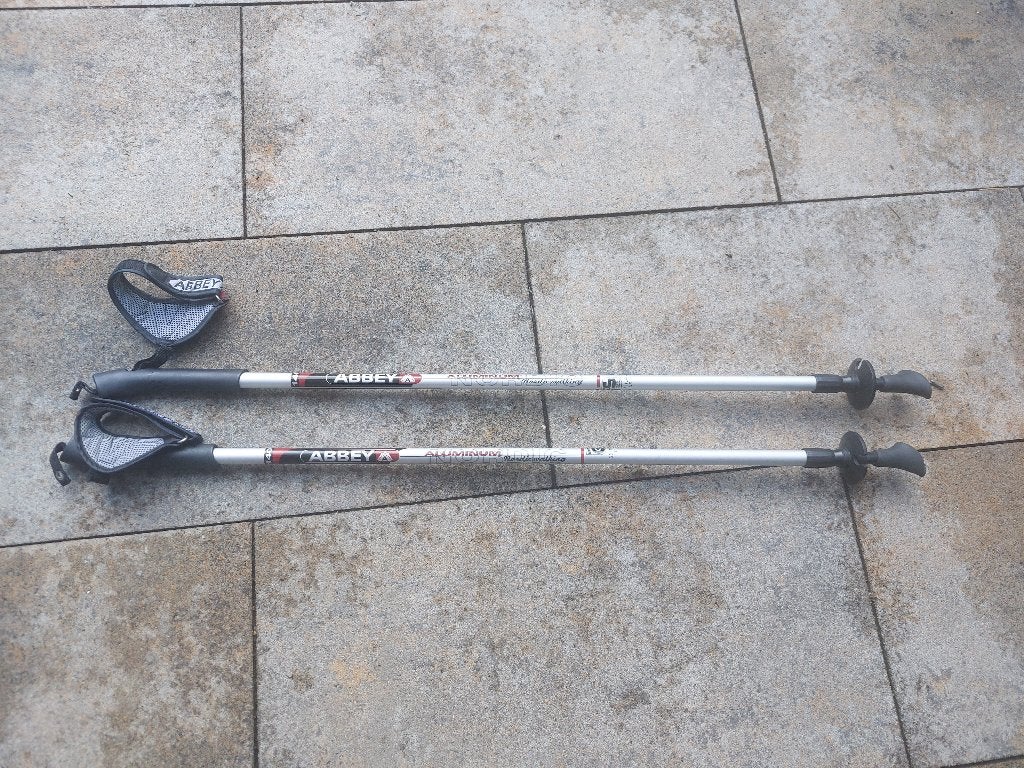 stel mooie Abbey Nordic Poles/Stokken, Ophalen of Verzenden, Zo goed als nieuw, Wandelstok