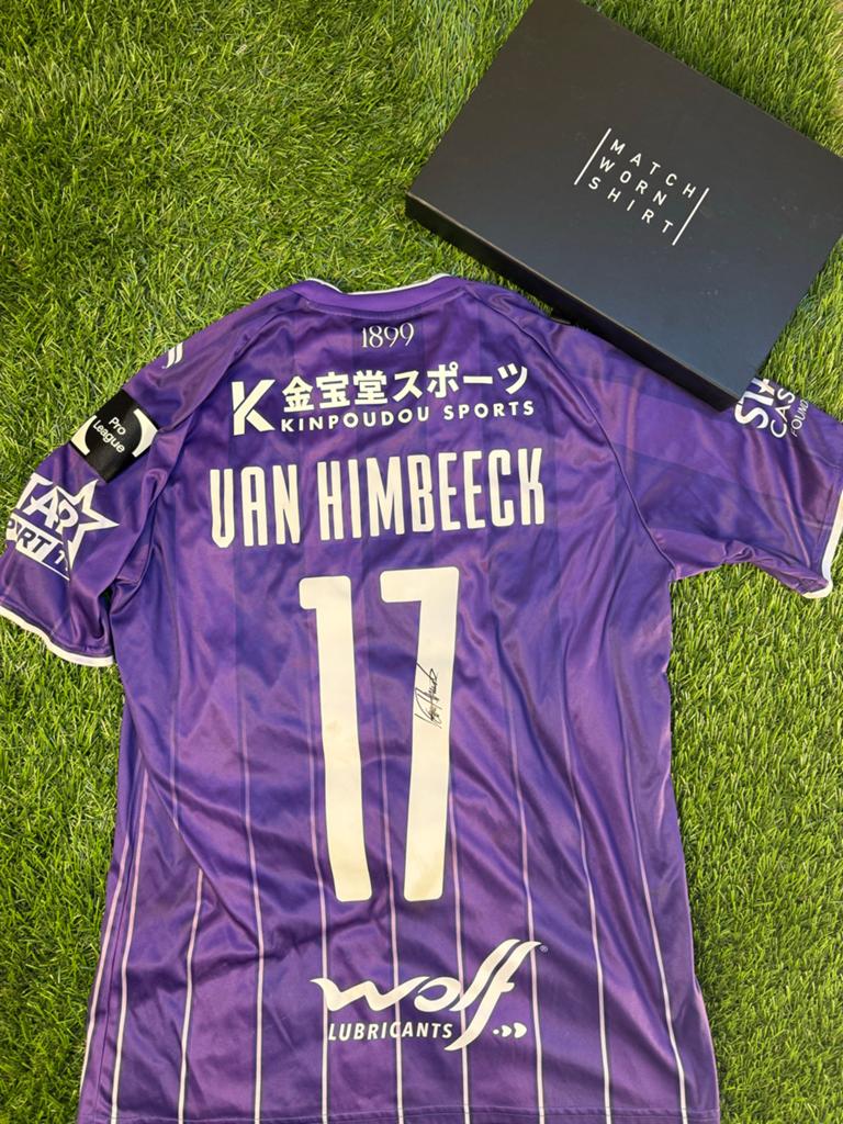 Matchworn Beerschot shirt van Van Himbeeck, Ophalen of Verzenden, Gebruikt, Shirt