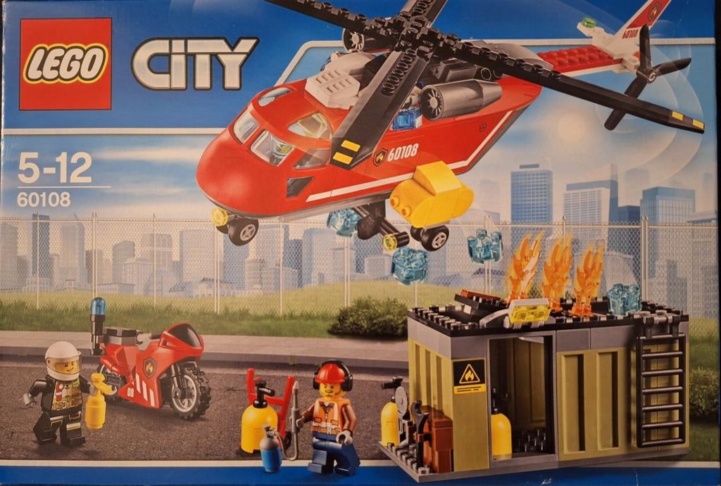 LEGO City Brandweer Helikopter 60108, Lego, Ophalen of Verzenden, Complete set, Compleet