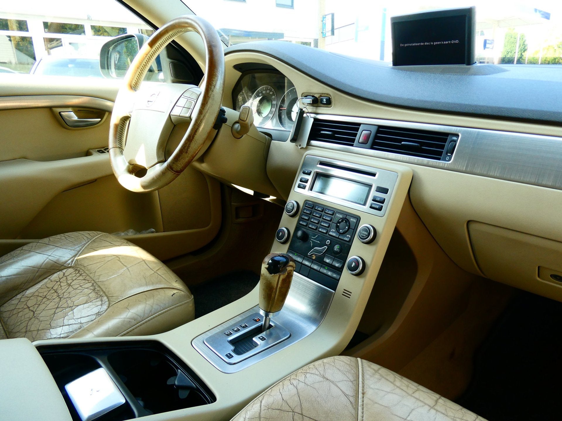 Volvo V70 2.4D 5-Cil. 163pk Automaat 1e eig. Leder Navi Trek, Auto's, Beige, Blauw, 163 pk, Diesel