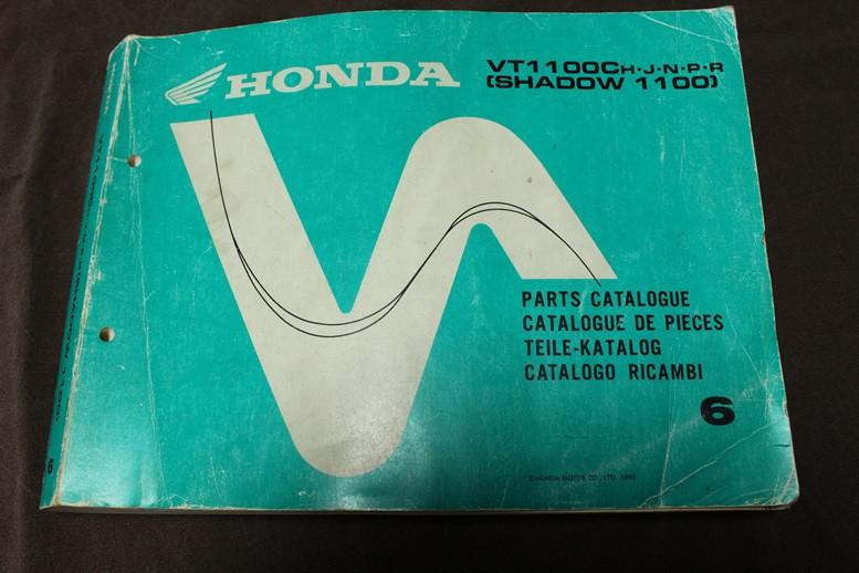 Honda VT1100 Shadow 1993 motorcycle parts catalogue VT 1100, Motoren, Ophalen of Verzenden, Honda
