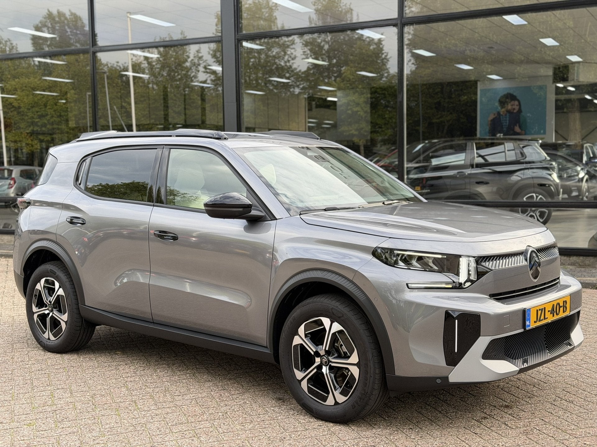 Citroën Ë-C3 Aircross Max 113pk Extended Range 54 kWh Elec, Dealer onderhouden, Stof, Gebruikt, Zwart