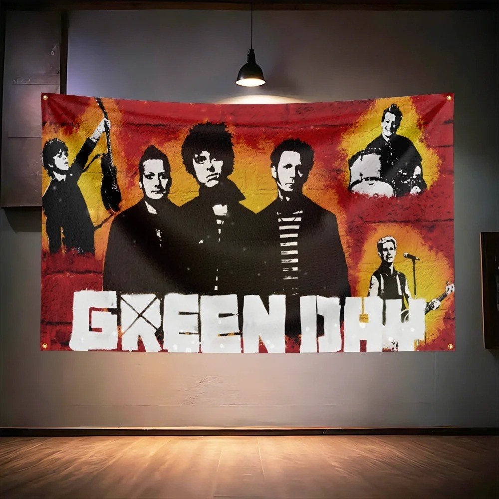 Grote vlaggen Greenday (150x90cm), Ophalen of Verzenden, Nieuw