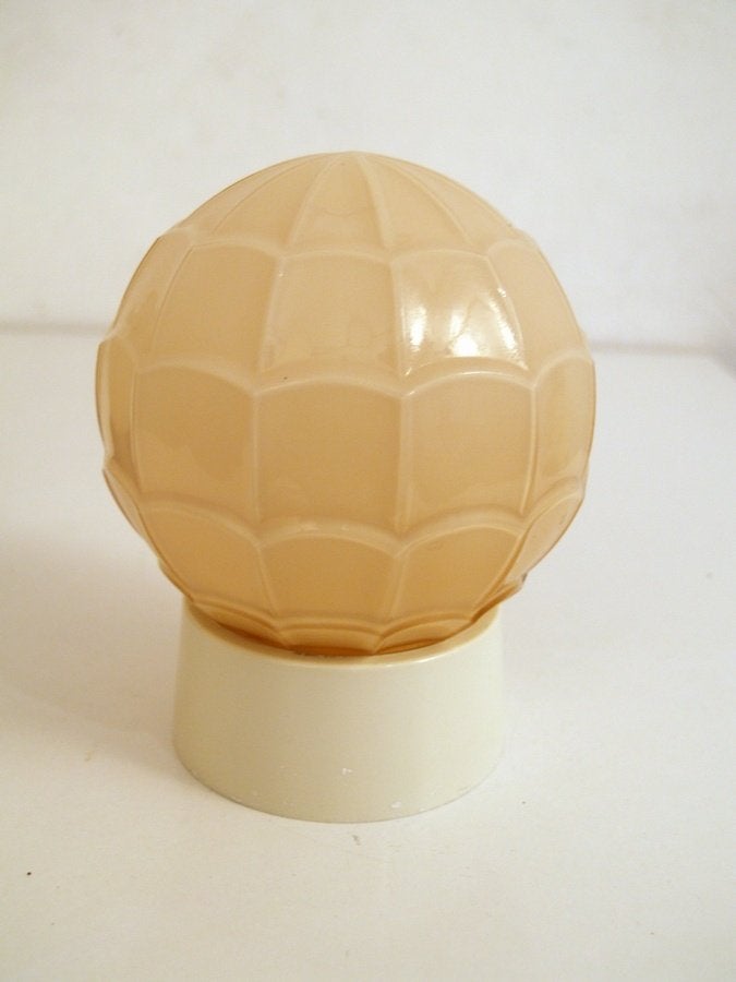 Thabur jaren 30 - art deco plafondlamp - zacht rose, Gebruikt, -, -, Ophalen of Verzenden