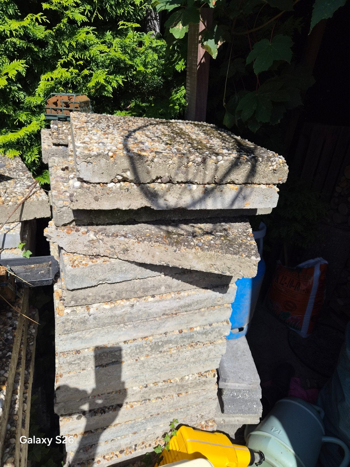 Gebruikte terrastegels, Gebruikt, Beton, Terrastegels, 5 tot 10 m²