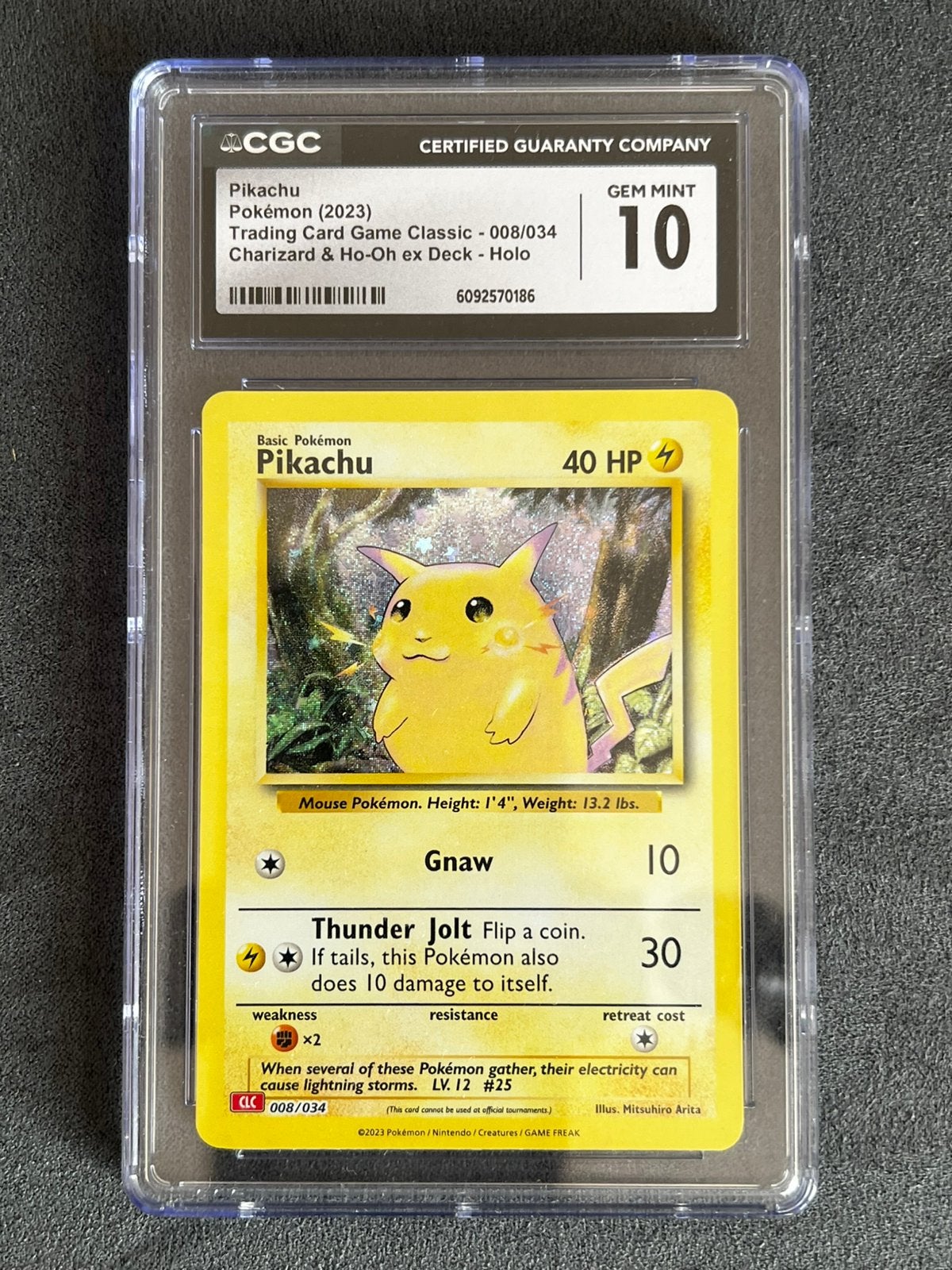 Pikachu clc Deck CGC 10, Ophalen of Verzenden, Zo goed als nieuw