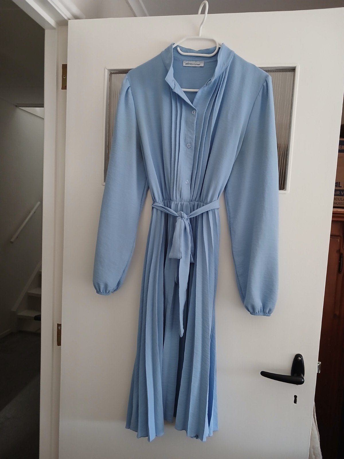 Azzurro jurk S/M, Kleding | Dames, Ophalen of Verzenden, Zo goed als nieuw, Blauw