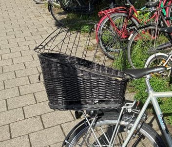Trixie fiets hondenmand, Ophalen