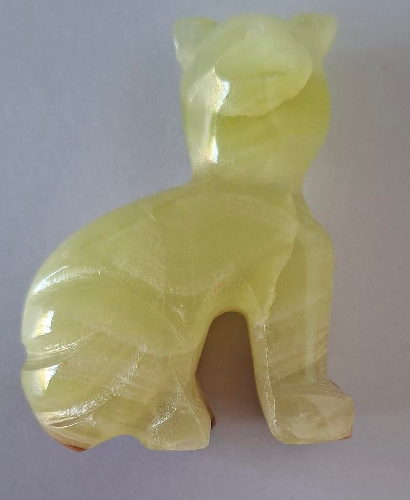 Onyx kat / poes beeldje, Ophalen of Verzenden, Zo goed als nieuw, Dier