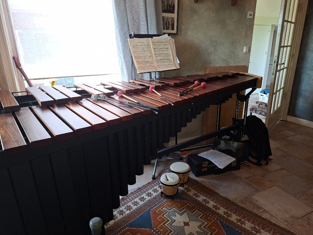 Vancore PSM1010 5 octaafs African Padouk marimba, Ophalen, Zo goed als nieuw, Melodische percussie