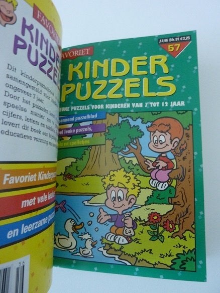 Favoriet Kinder Puzzels - 2 Puzzelboeken, Ophalen, Minder dan 500 stukjes, Gebruikt, Puzzelboek