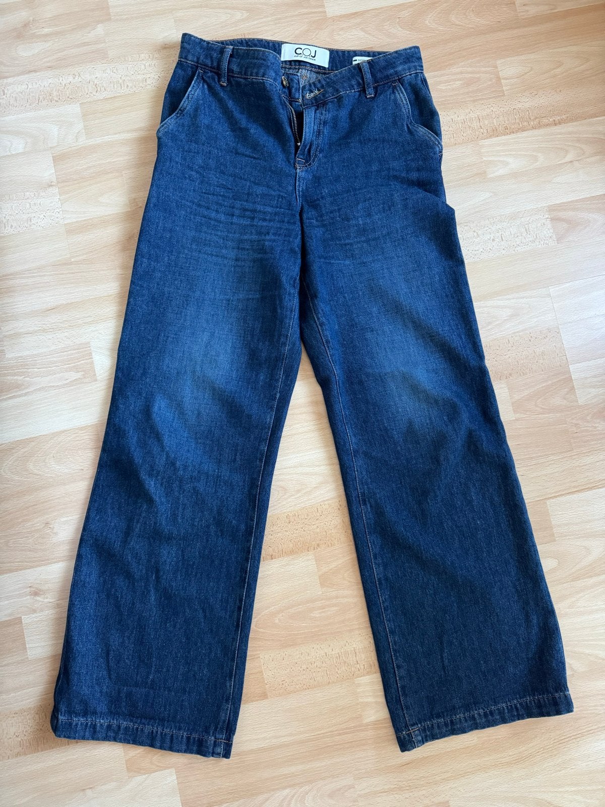 COJ Wide Leg Chino Jeans W27 L32, Ophalen of Verzenden, Zo goed als nieuw, Blauw, W27 (confectie 34) of kleiner