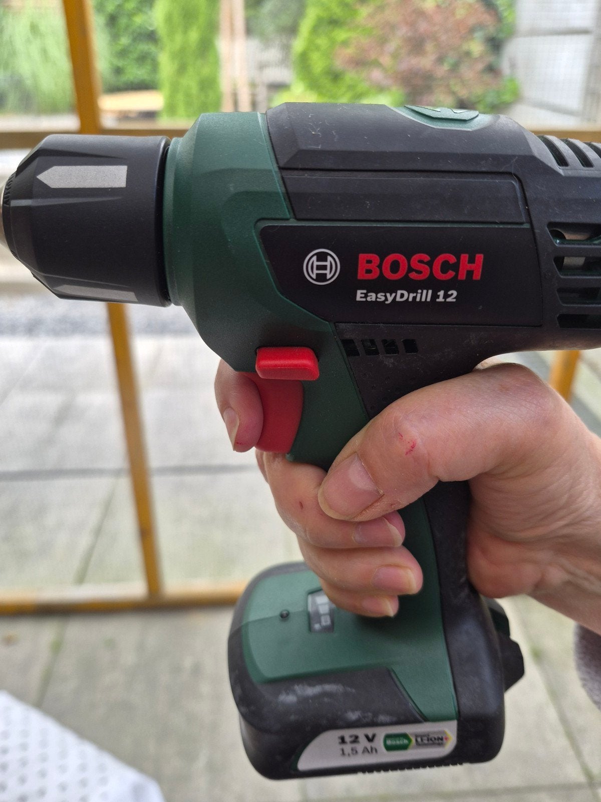 Boch accu boormachines 12 v 1.5 Ah, Ophalen, Zo goed als nieuw, Boor- en Schroefmachine