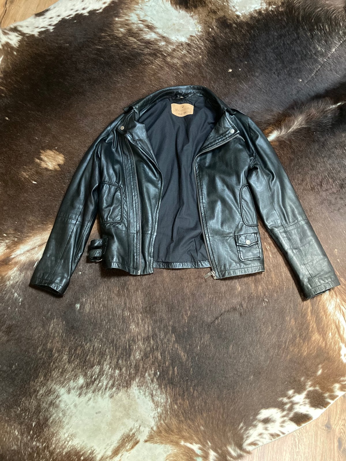 Goosecraft leren jack heren, Ophalen of Verzenden, Gedragen, Maat 52/54 (L), Zwart