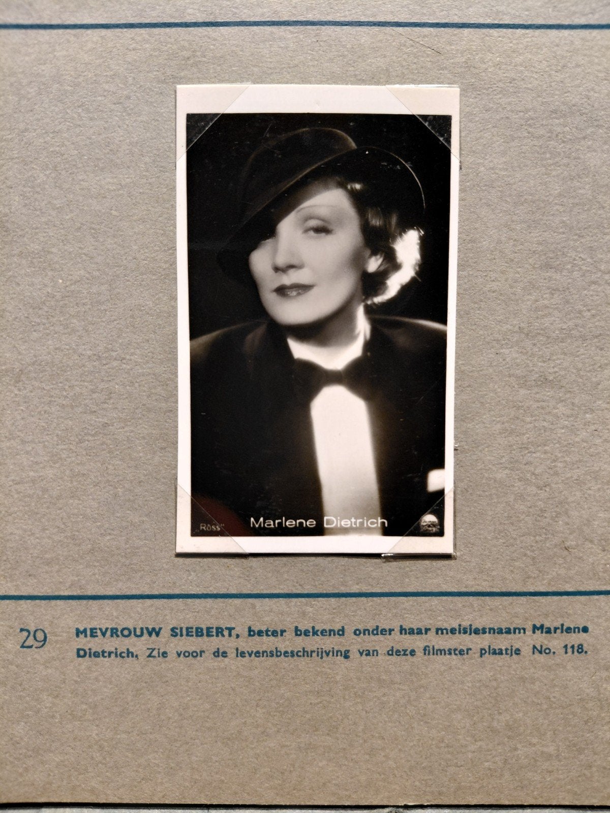 Zeldzame set 10x Marlene Dietrich sigarettenplaatjes, Ophalen of Verzenden, Zo goed als nieuw, Foto of Kaart