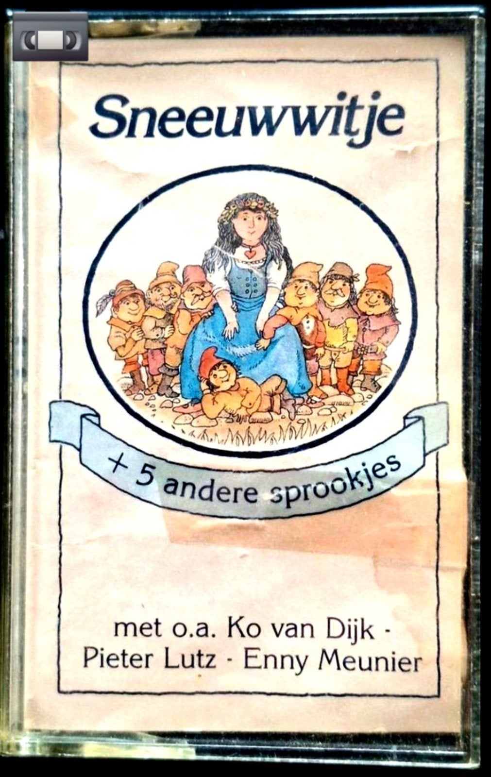 CASSETTE  SNEEUWWITJE + 5 Sprookjes (Ko van Dijk), Ophalen of Verzenden, Gebruikt, Kinderen en Jeugd, 1 bandje