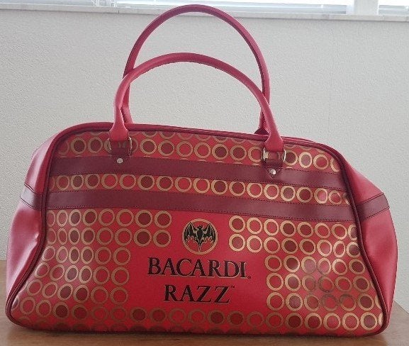 Bacardi Razz weekendtas - rood - met Bacardi-logo - IZGST, 40 tot 60 cm, 30 cm of meer, Ophalen of Verzenden, Rood
