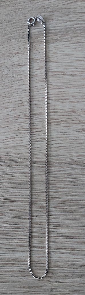 Vintage Zilveren Gourmet Ketting 38- 835., Ophalen of Verzenden, Zo goed als nieuw, Zilver, Zilver