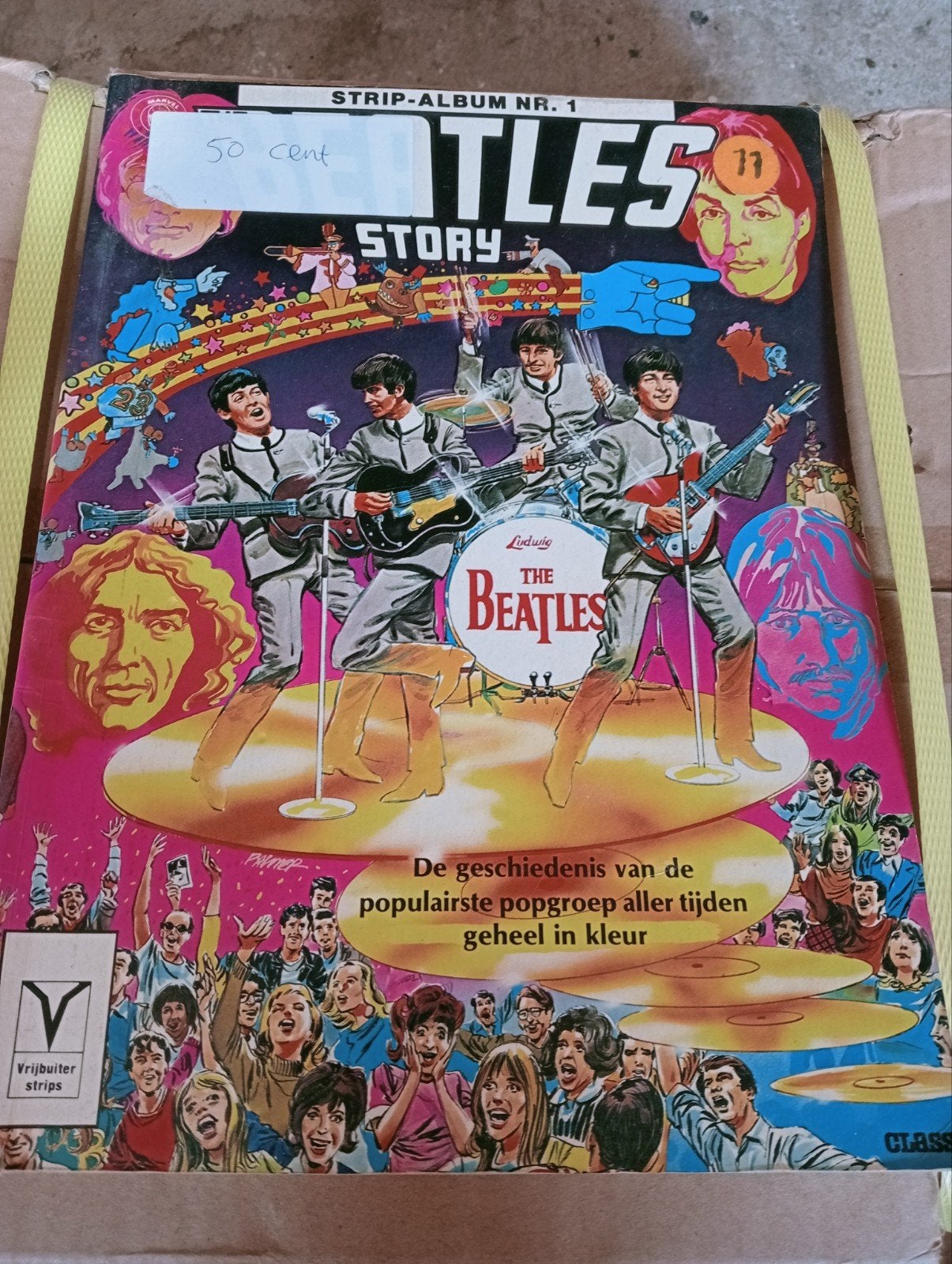 The Beatles Story Stripboek - De geschiedenis van de band, Eén stripboek, Ophalen of Verzenden, Gelezen