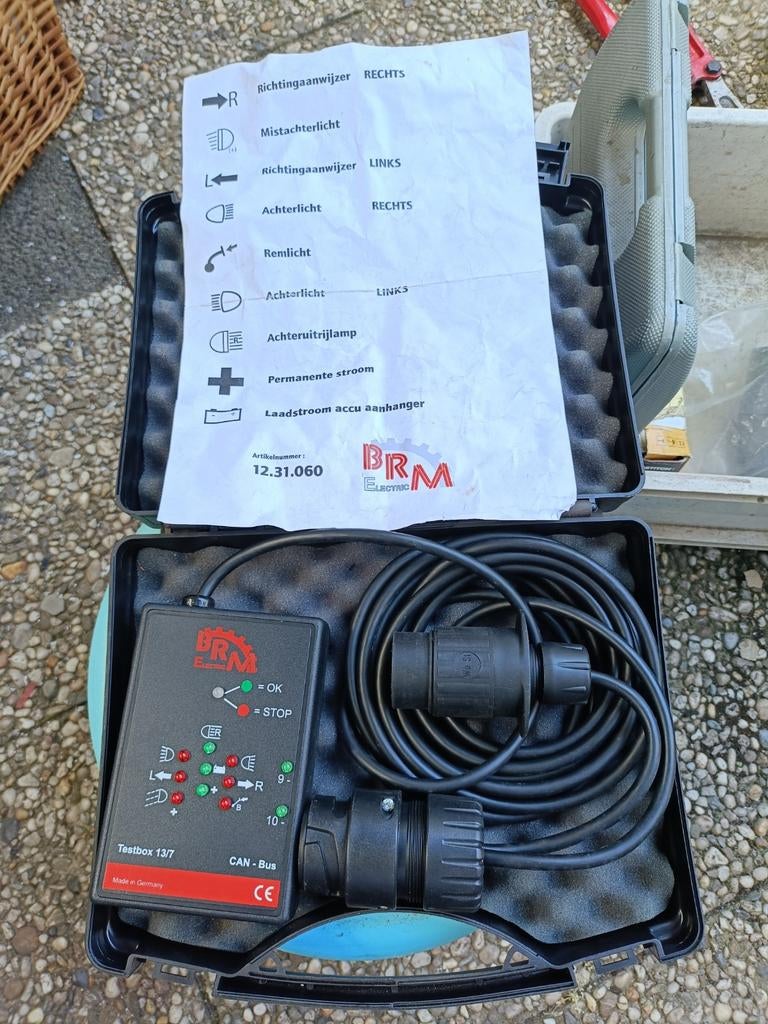 BRM Electric Testbox 13/7 CAN-Bus Aanhanger Tester, Ophalen of Verzenden, Zo goed als nieuw