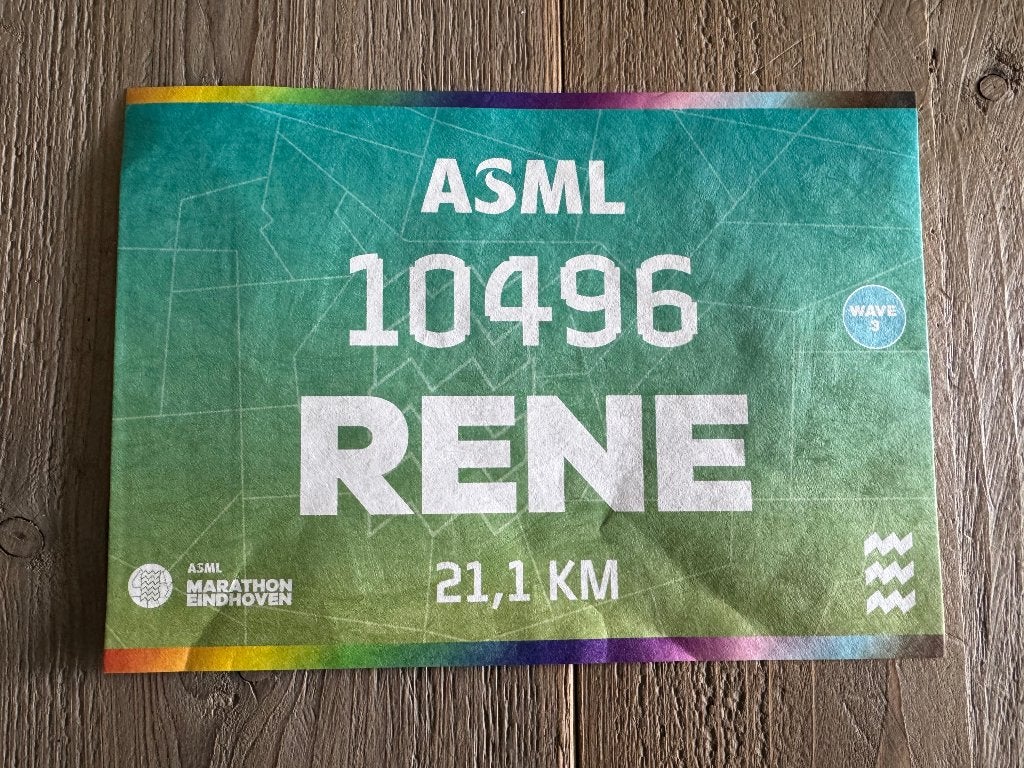 Startnummer halve Marathon Eindhoven 2026 startbewijs wave 3, Overige typen, Nieuw, Hardlopen, Ophalen