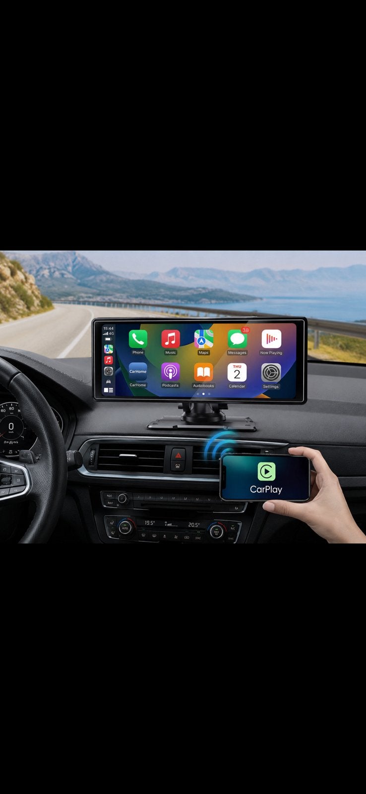 Apple/android CarPlay Schermpje 10.26 Inch Draadloos, Ophalen of Verzenden, Nieuw