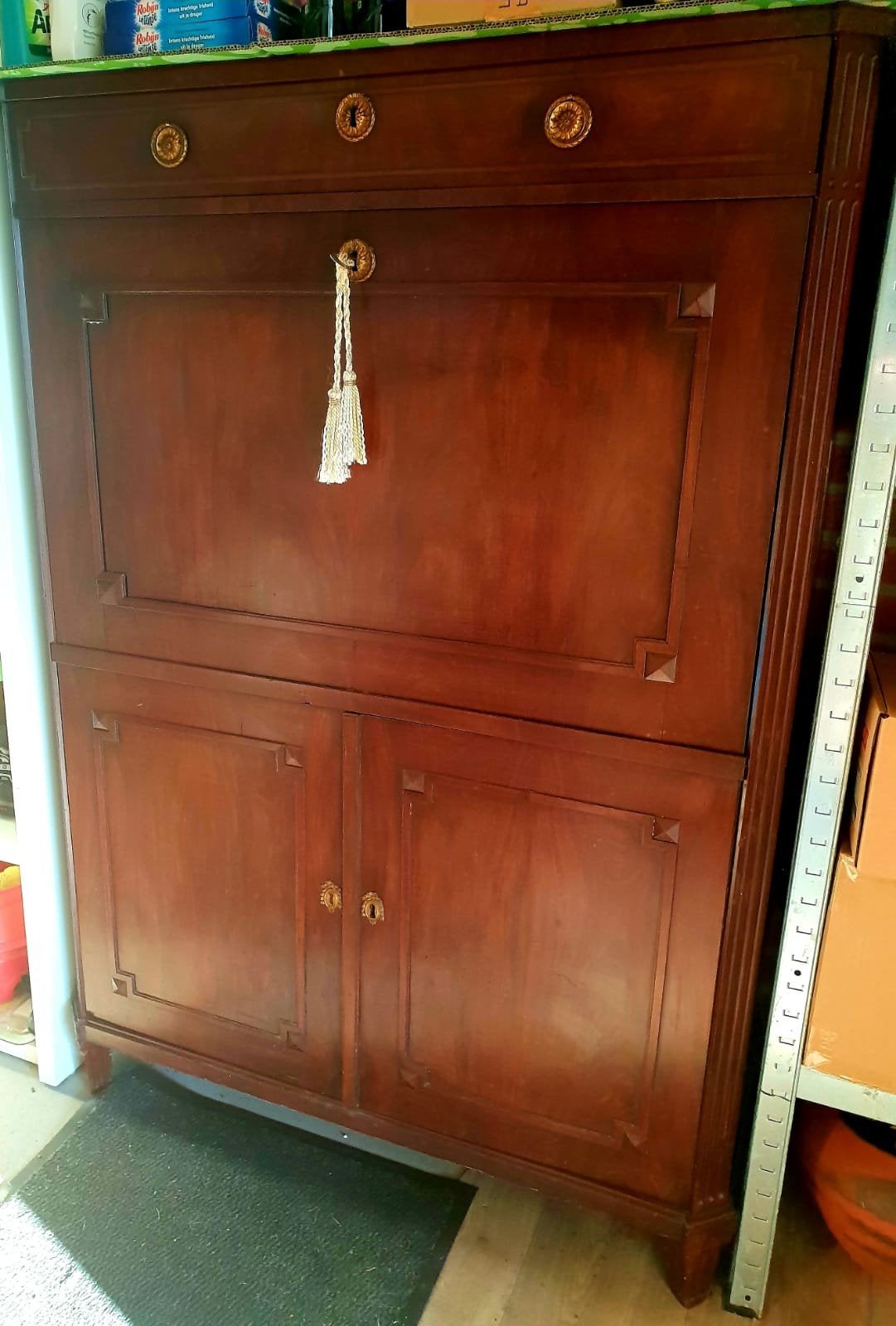 Prachtige secretaire Louis XVI. Mahoniehout. 8 laden., Huis en Inrichting, Kasten | Secretaires, Ophalen, Gebruikt, Louis XVI