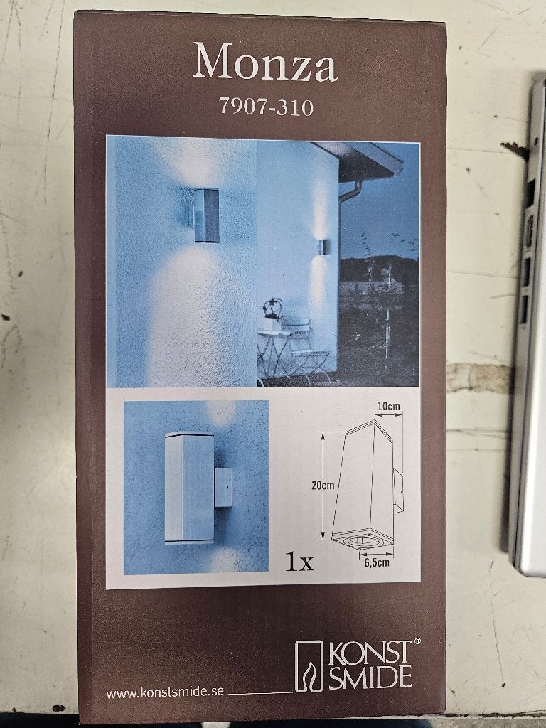 Monza Wandarmatuur, Tuin en Terras, Ophalen, Info@konstsmide.com, Wandlamp, Nieuw