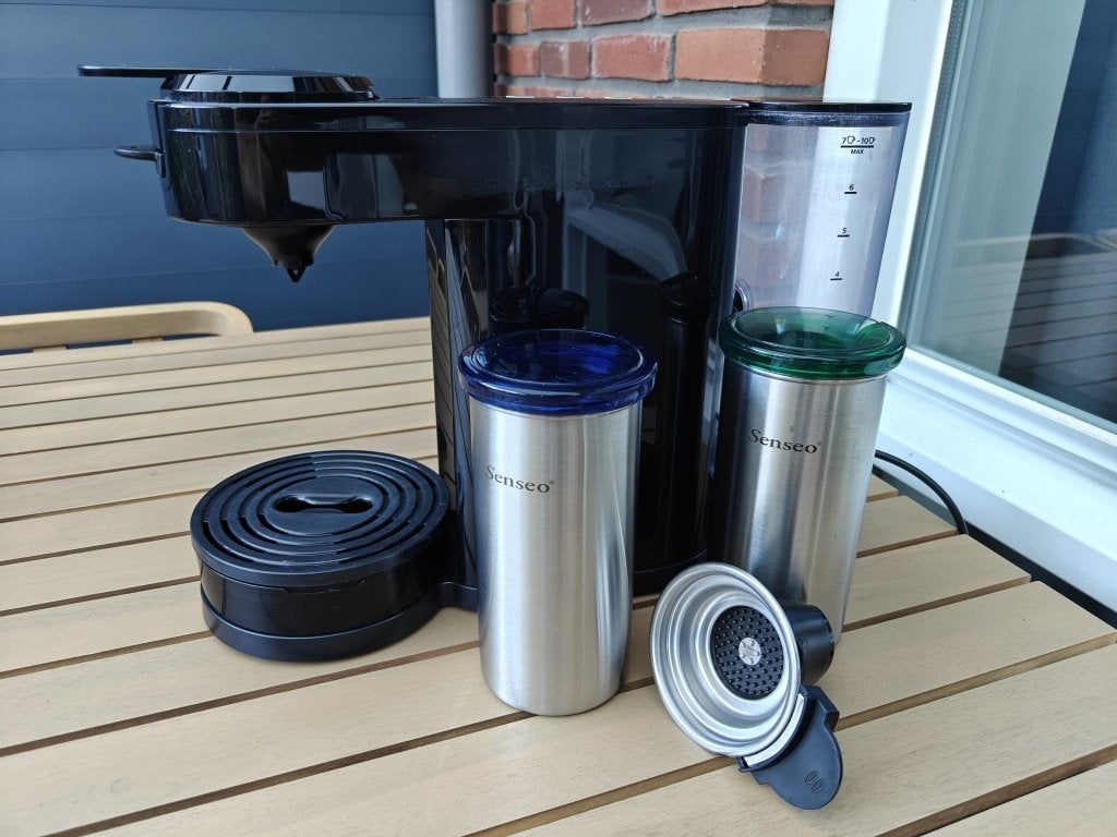 Philips Senseo Zwart – Goede Staat, Witgoed en Apparatuur, Koffiezetapparaten, Ophalen, Koffiepads en cups, Koffiemachine, Zo goed als nieuw