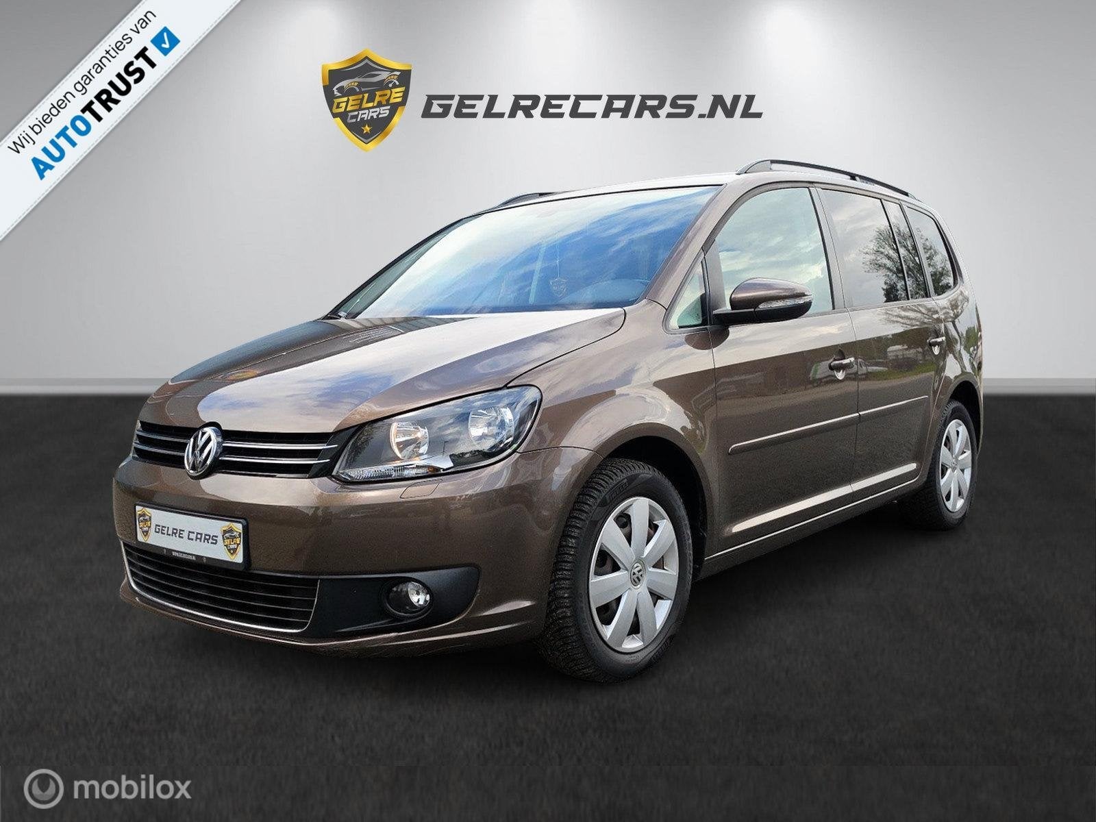 Volkswagen Touran 1.4 TSI Edition 7 persoons TOPSTAAT, Auto's, Voorwielaandrijving, Zwart, 4 cilinders, Bruin