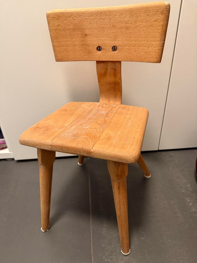 Kinderstoel vintage schoolstoel, Ophalen, Zo goed als nieuw, Stoel(en)