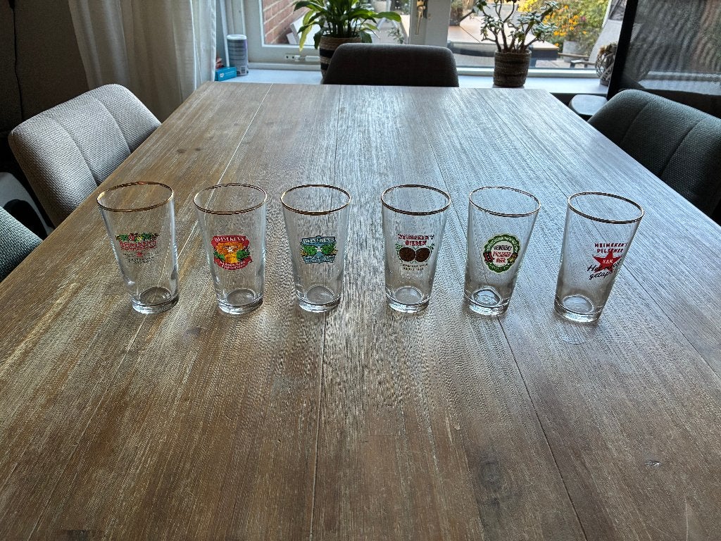 Speciale editie bierglazen, Verzamelen, Ophalen, Zo goed als nieuw, Glas of Glazen, Heineken