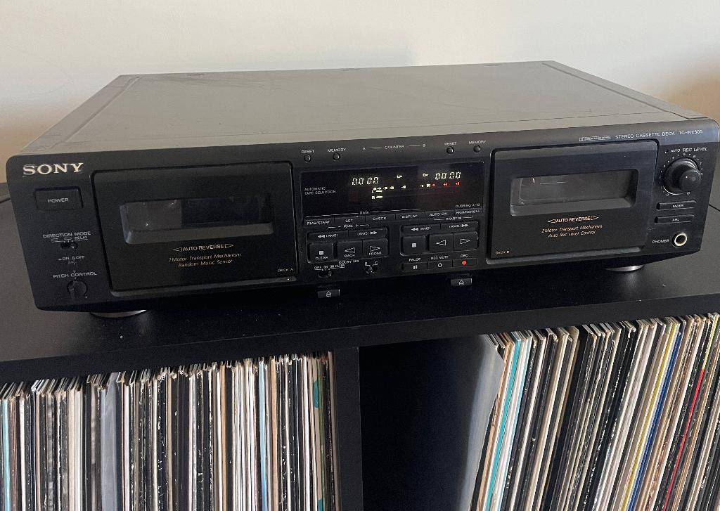Sony TC-WE505 Cassettedeck, Verzenden, Dubbel, Sony, Auto-reverse