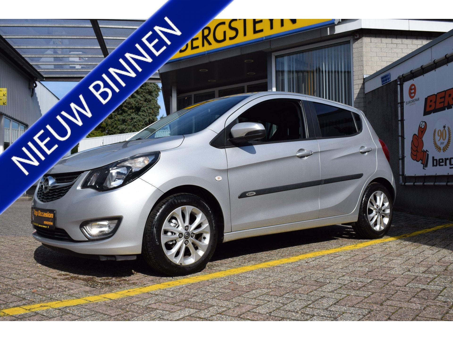 Opel KARL 1.0 ecoFLEX Innovation (bj 2019), Gebruikt, Euro 6, Leder en Stof, Origineel Nederlands
