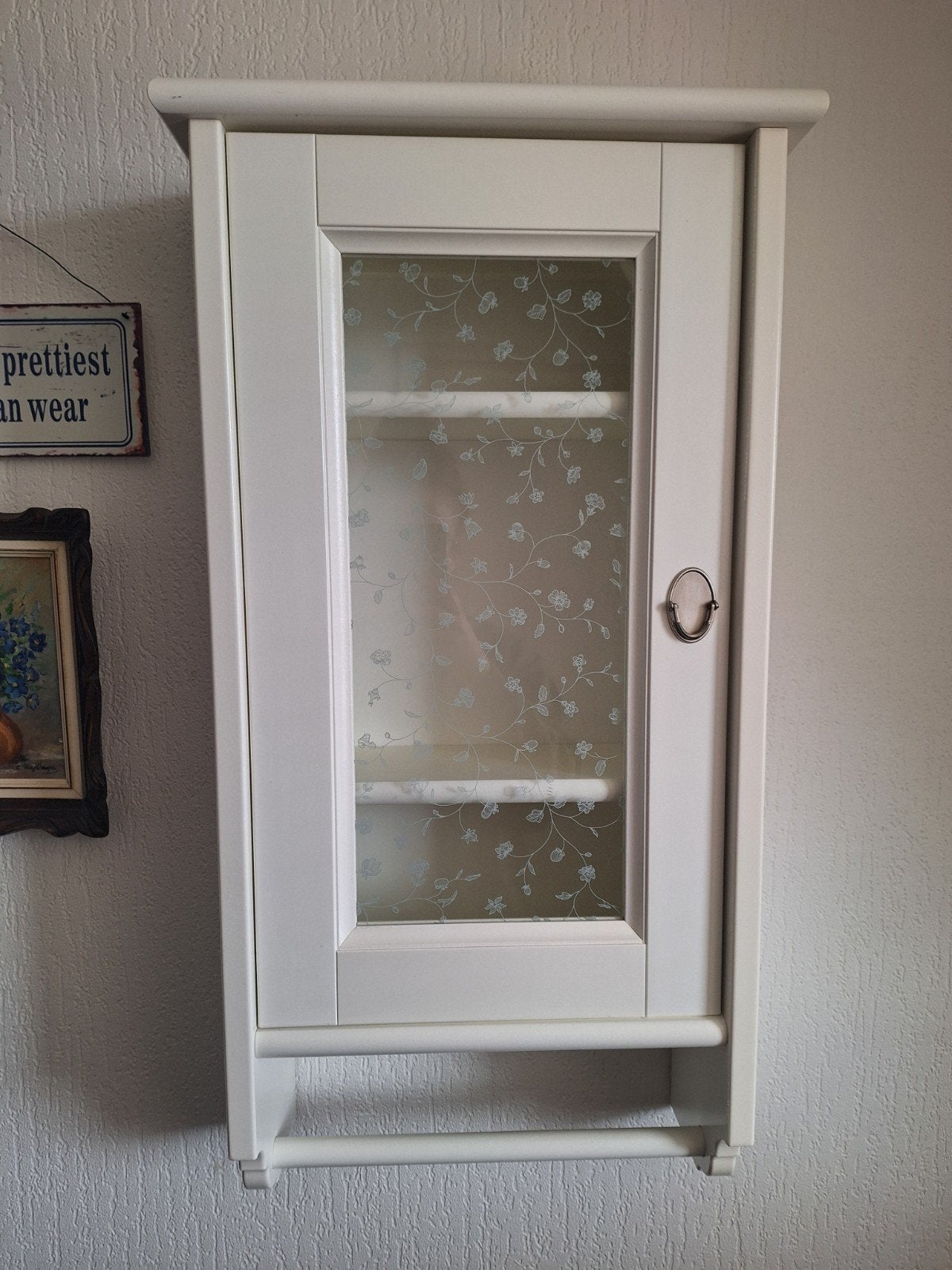 Witte badkamerkast IKEA, Huis en Inrichting, Ophalen, (Half)hoge kast, Minder dan 50 cm, Gebruikt