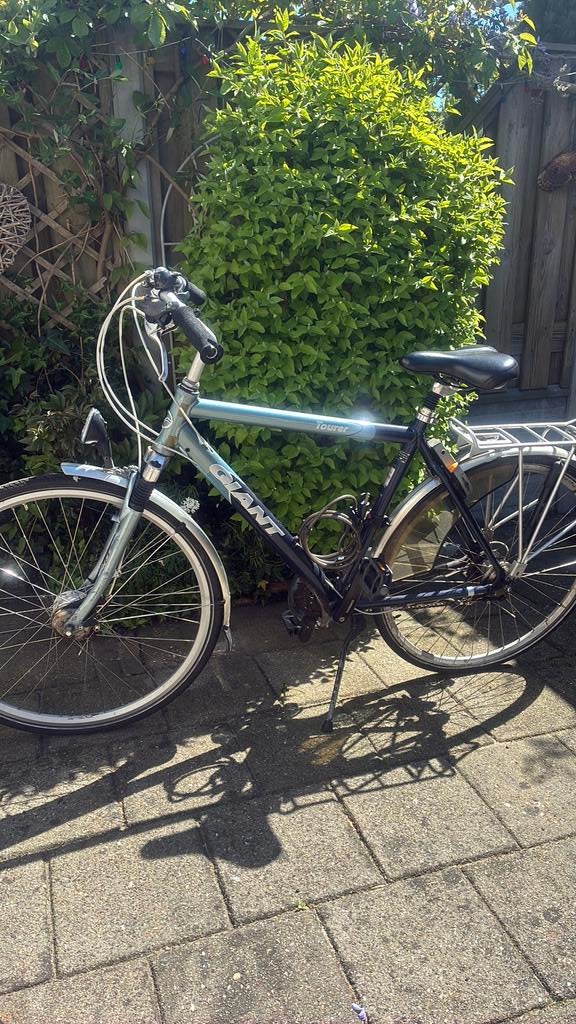 Herenfiets Giant, Fietsen en Brommers, Fietsen | Heren | Sportfietsen en Toerfietsen, Overige merken, Gebruikt, 10 tot 15 versnellingen
