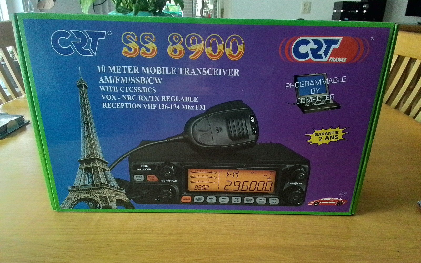 Crt 8900 nieuwstaat  .40 watt,,10 weken oud,, Telecommunicatie, Zenders en Ontvangers, Ophalen, Nieuw