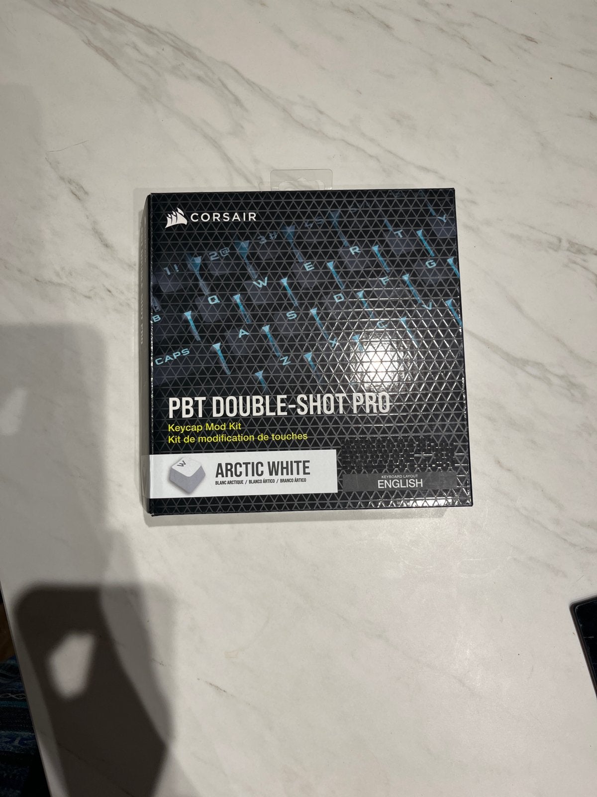 Corsair PBT Double-Shot Pro Keycap Mod Kit Arctic White, Ophalen of Verzenden, Qwerty, Nieuw