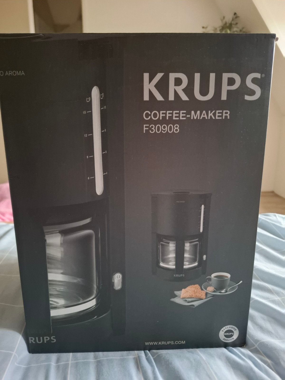 Krups F30908 Koffiezetapparaat - Nieuw in doos, Ophalen, Afneembaar waterreservoir, 10 kopjes of meer, Gemalen koffie